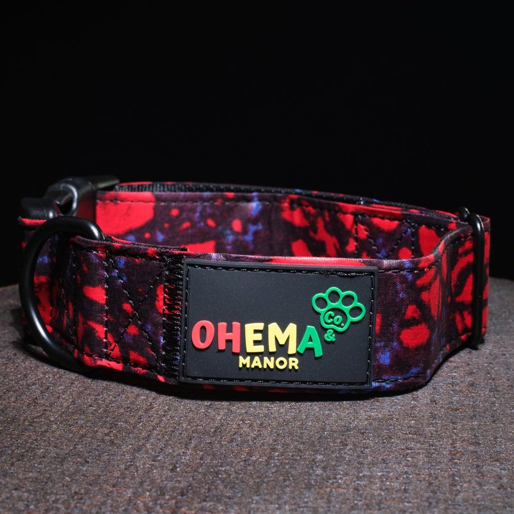 Ladybug (African Print) Dog Collars
